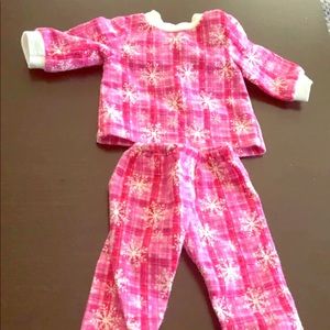 American Girl Snowy pink pajamas!